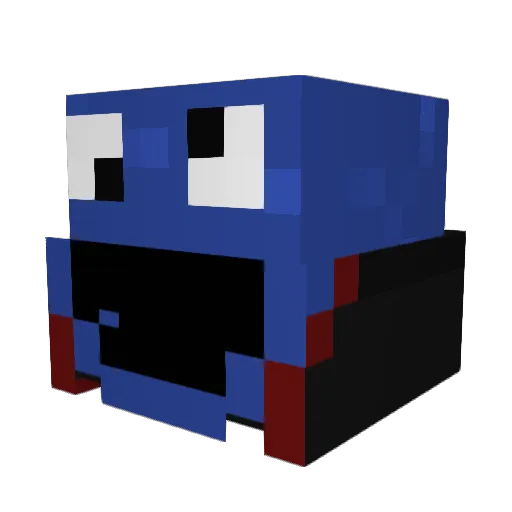 FatCasual Minecraft avatar head, 3D render