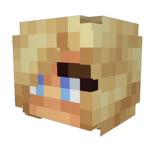 FatCatGaming3603 Minecraft avatar head, 3D render