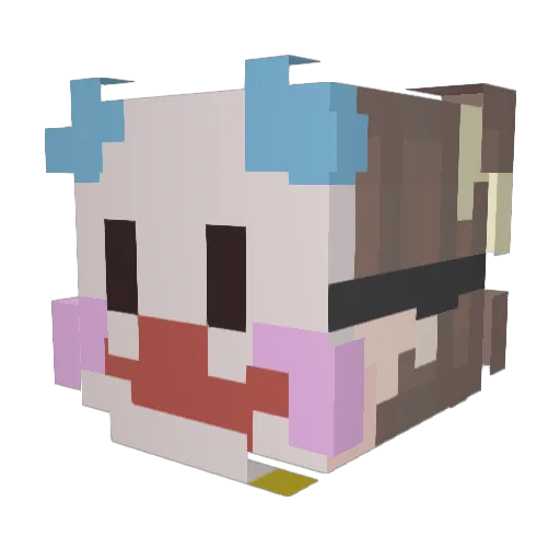 FatDabs4Hesus Minecraft avatar head, 3D render