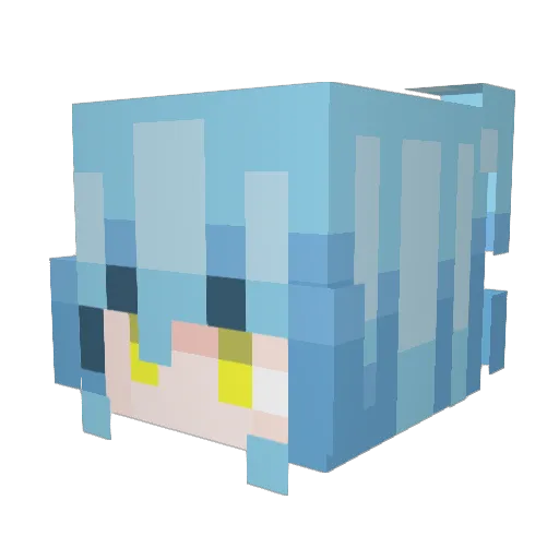 FatFadDad Minecraft avatar head, 3D render