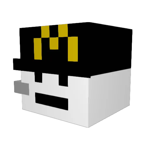 FatFirework69 Minecraft avatar head, 3D render