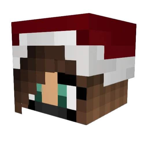 FatFratFreak Minecraft avatar head, 3D render