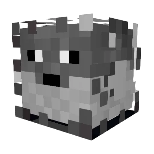FatFugu Minecraft avatar head, 3D render