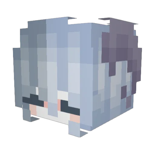 FatFuzzyAlpaca Minecraft avatar head, 3D render
