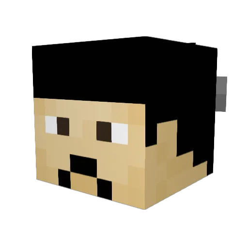 FatGoblington Minecraft avatar head, 3D render