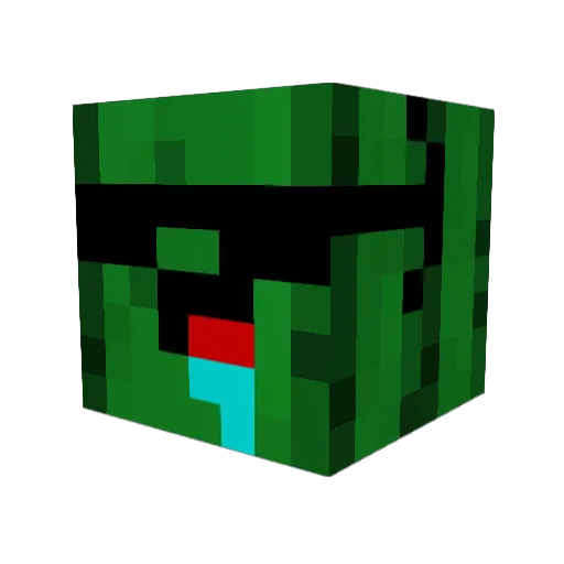 FatGrandMotha Minecraft avatar head, 3D render
