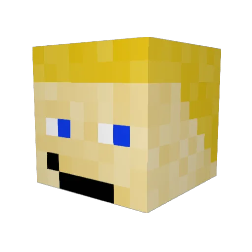 FatKitty2009 Minecraft avatar head, 3D render