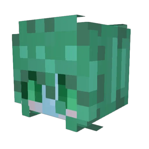 FatLazyGay Minecraft avatar head, 3D render