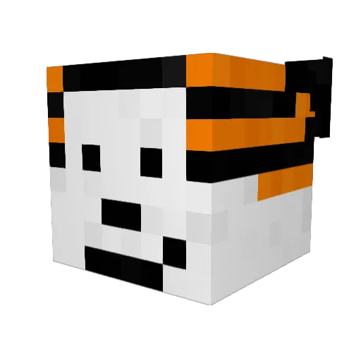FatLazyPanda Minecraft avatar head, 3D render