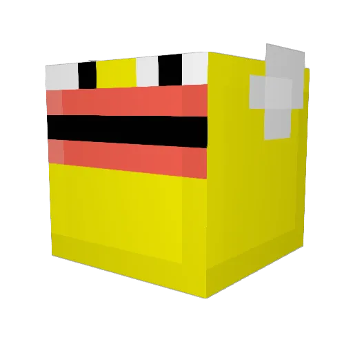 FatLeif Minecraft avatar head, 3D render