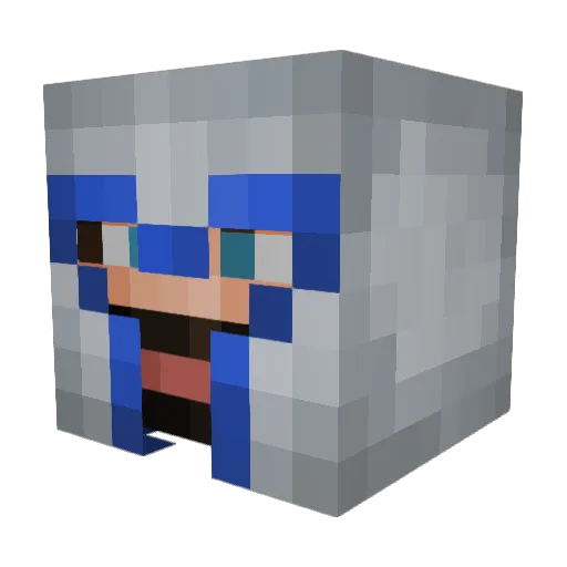 FatPanda808 Minecraft avatar head, 3D render