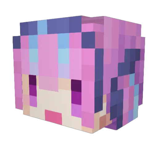FatRabbit155 Minecraft avatar head, 3D render