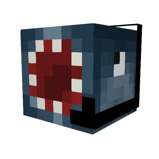 FatRat444 Minecraft avatar head, 3D render