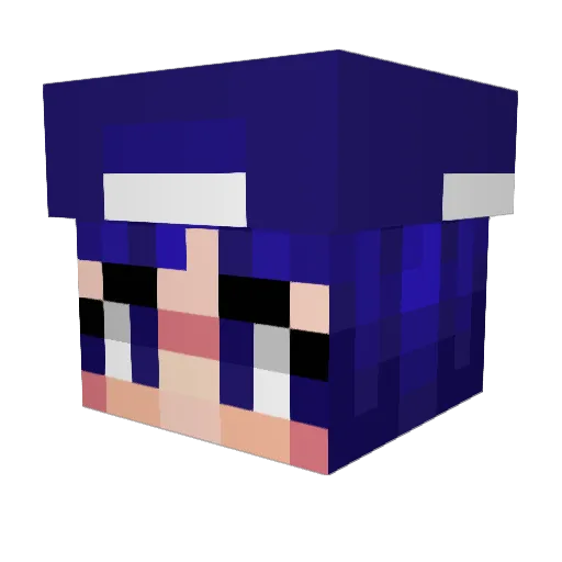 FatRatTheMemeGod Minecraft avatar head, 3D render