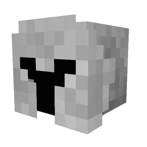 FatSlob6 Minecraft avatar head, 3D render