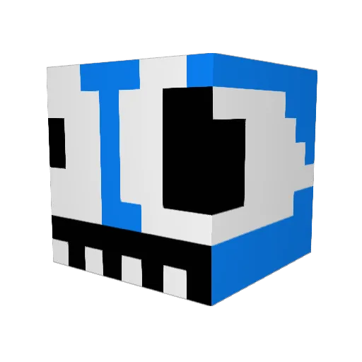 FatSnake Minecraft avatar head, 3D render