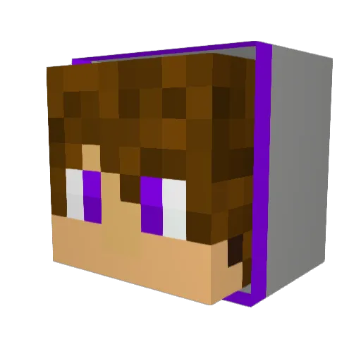 FatSoJo Minecraft avatar head, 3D render
