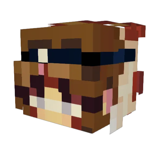 FatThor9898 Minecraft avatar head, 3D render