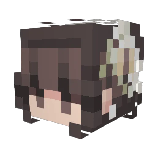 FatYellowGhost Minecraft avatar head, 3D render