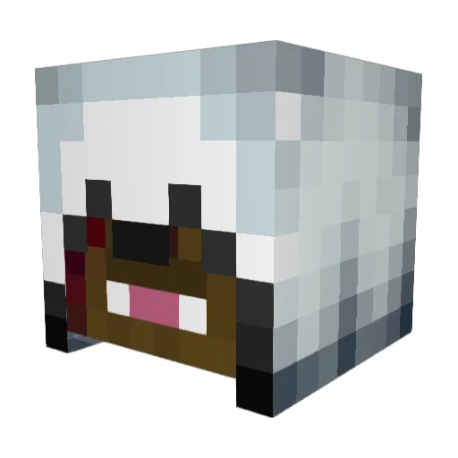 Fat_Cheese Minecraft avatar head, 3D render