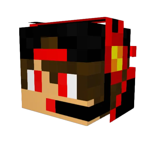 Fat_Gaming_101 Minecraft avatar head, 3D render