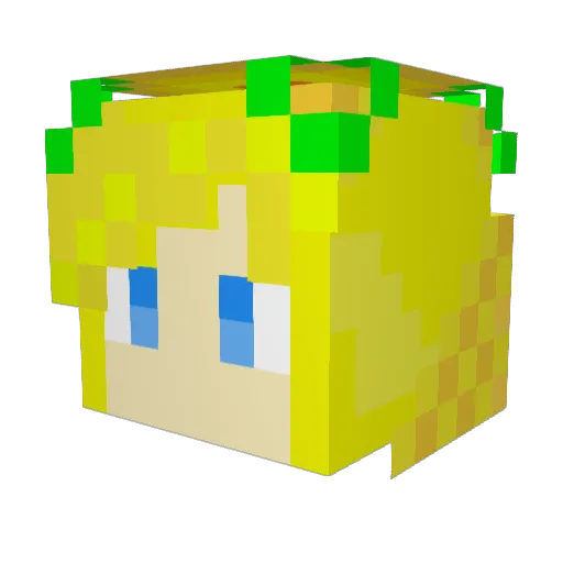 Fat__Carnival Minecraft avatar head, 3D render