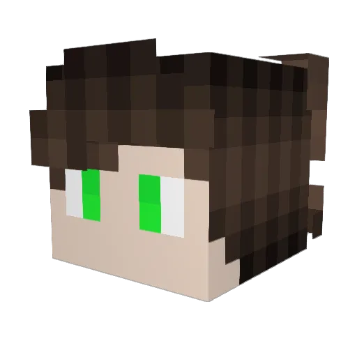 FatahBisa Minecraft avatar head, 3D render