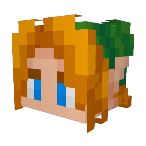 FatalAGaming Minecraft avatar head, 3D render