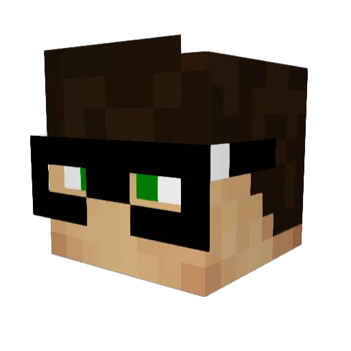 FatalCadaver Minecraft avatar head, 3D render