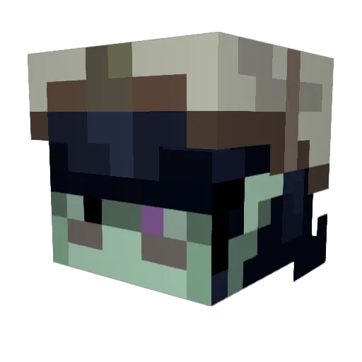 FatalDino Minecraft avatar head, 3D render