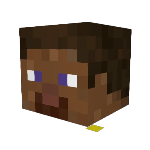 FatalErrorXeZ Minecraft avatar head, 3D render