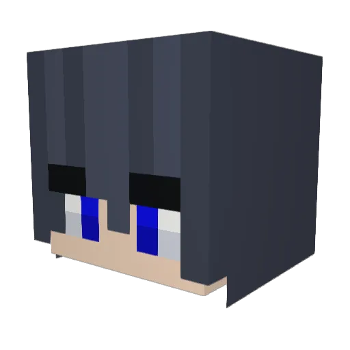 FatalFrag Minecraft avatar head, 3D render
