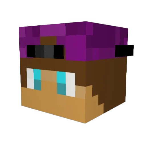 Fatal_Kaos Minecraft avatar head, 3D render