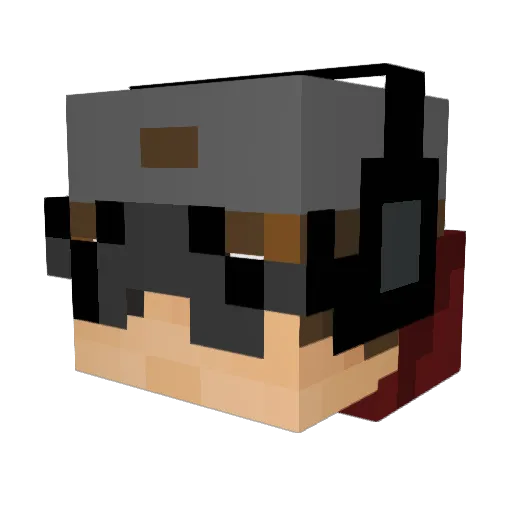 Fatal_Knives Minecraft avatar head, 3D render