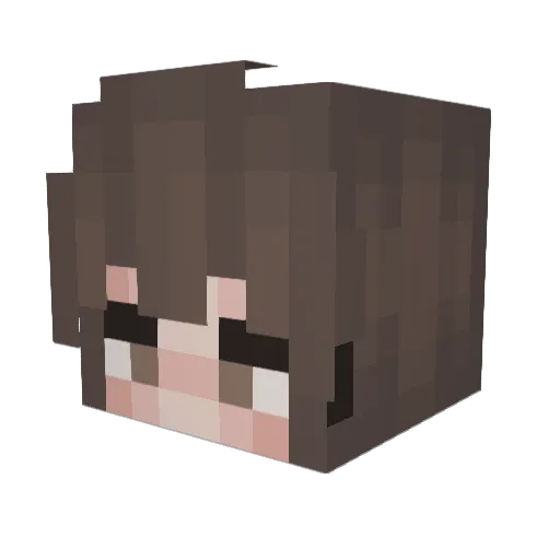Fatal__E Minecraft avatar head, 3D render