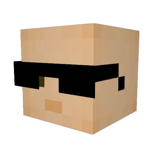 Fatalintent Minecraft avatar head, 3D render