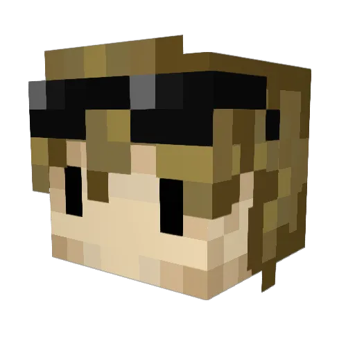 FatalisIre Minecraft avatar head, 3D render