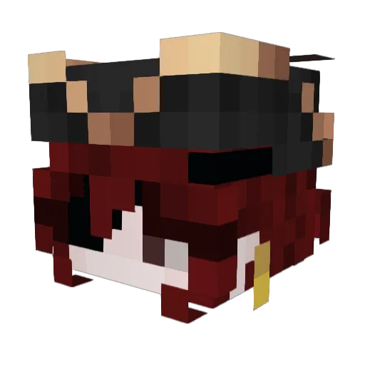 Fatality__Win Minecraft avatar head, 3D render