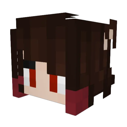 Fatalprise Minecraft avatar head, 3D render