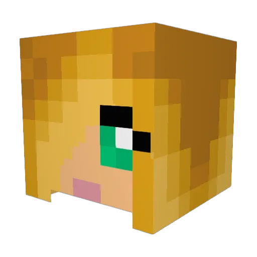 Fataly707 Minecraft avatar head, 3D render