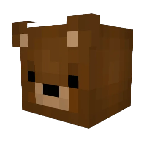 Fatbelly12 Minecraft avatar head, 3D render
