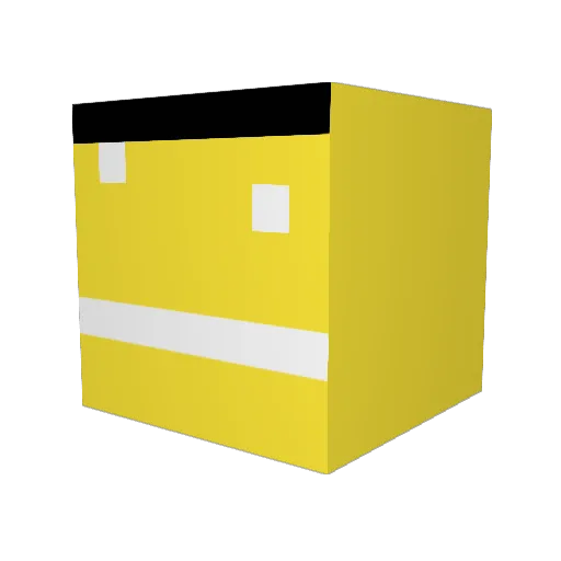 Fatboob101 Minecraft avatar head, 3D render