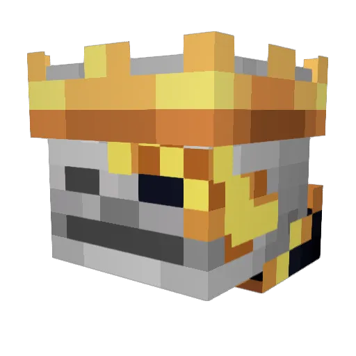 Fatdog3158 Minecraft avatar head, 3D render