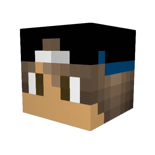 FateAssassin27 Minecraft avatar head, 3D render