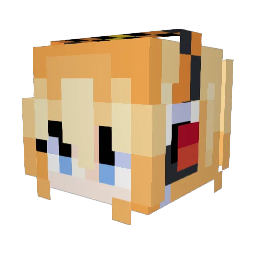FateFanatic Minecraft avatar head, 3D render