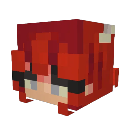 FatedWriter1597 Minecraft avatar head, 3D render