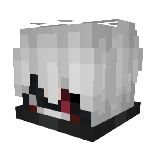 Faternb1 Minecraft avatar head, 3D render