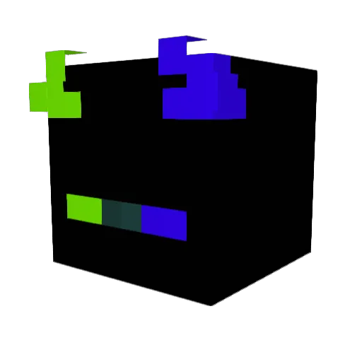 Fatewatcher Minecraft avatar head, 3D render
