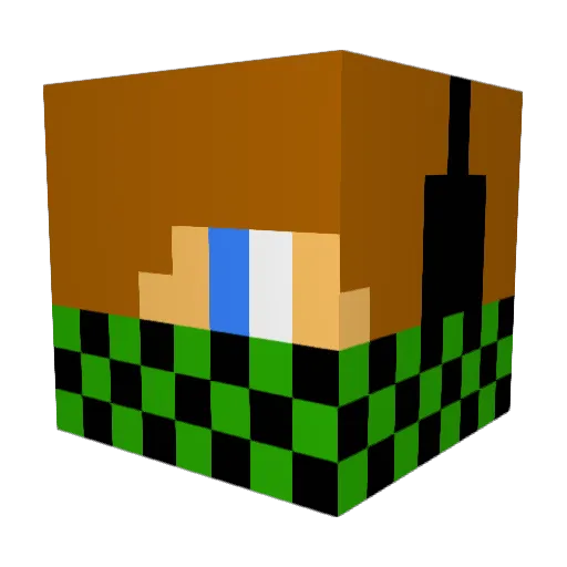Fath3m Minecraft avatar head, 3D render