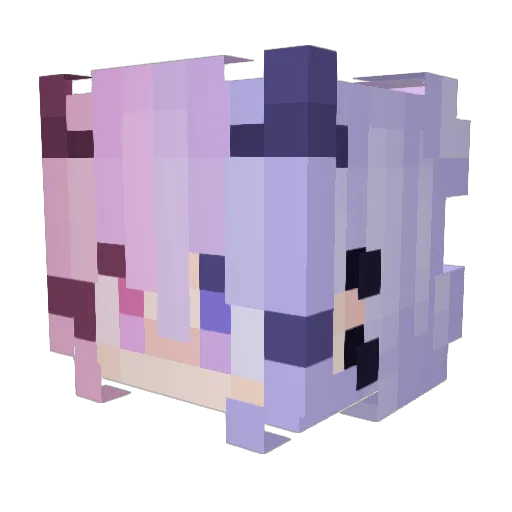 Father1_ Minecraft avatar head, 3D render